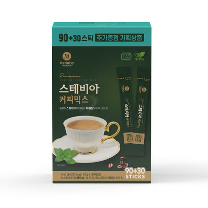 Mcnulty Coffee Stevia Coffee Mix, 9.5g, 30ea, 2EA