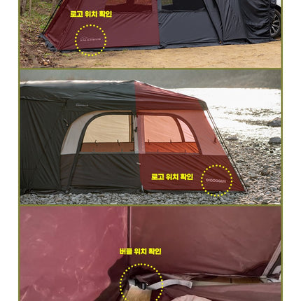 Mobility Amadeus Docking Fly Package Vehicle Tent Large Living Shell Camping Shelter Self-supporting